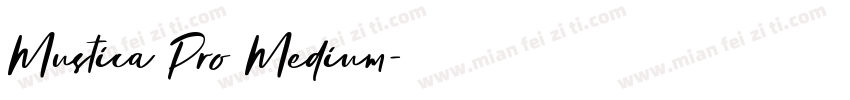 Mustica Pro Medium字体转换